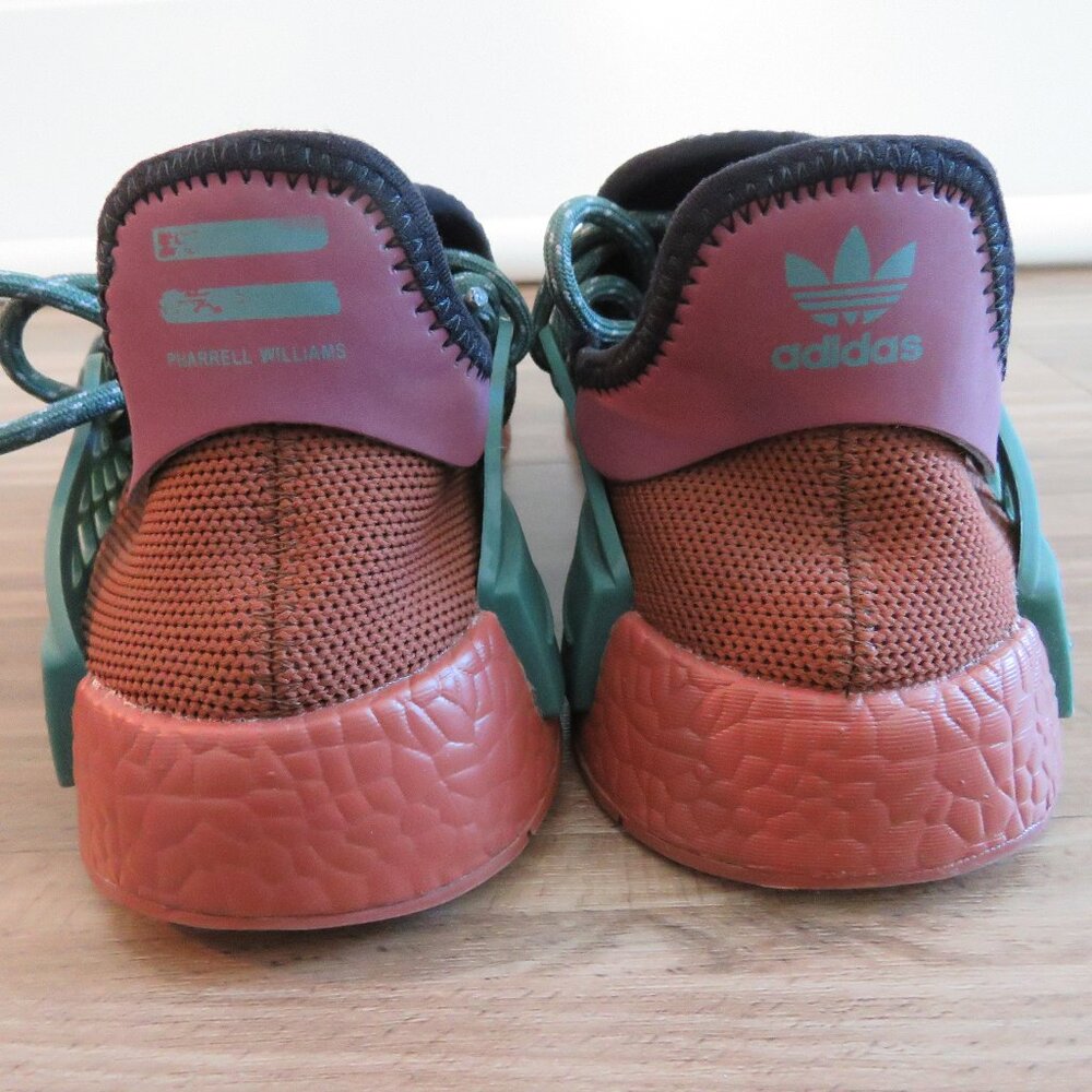 PHARRELL X ADIDAS NDM Hu Human Race Chocolate Sneaker Shoes - Men's Size US 7.5 - Picture 12 of 15